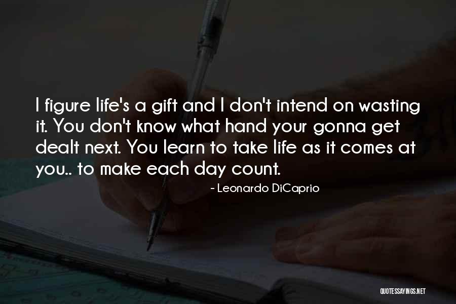 Wasting Life Quotes By Leonardo DiCaprio