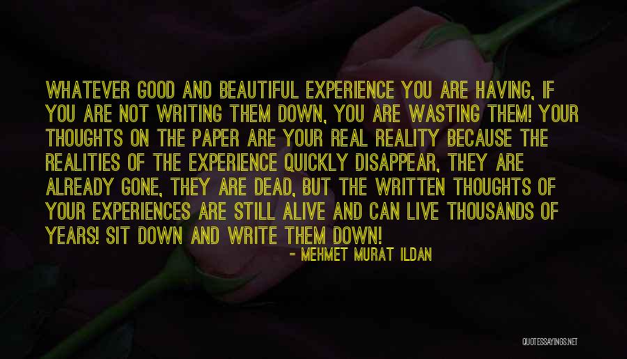 Wasting Life Quotes By Mehmet Murat Ildan