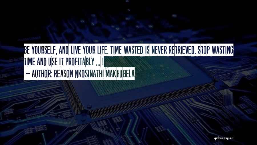 Wasting Your Life Quotes By Reason Nkosinathi Makhubela