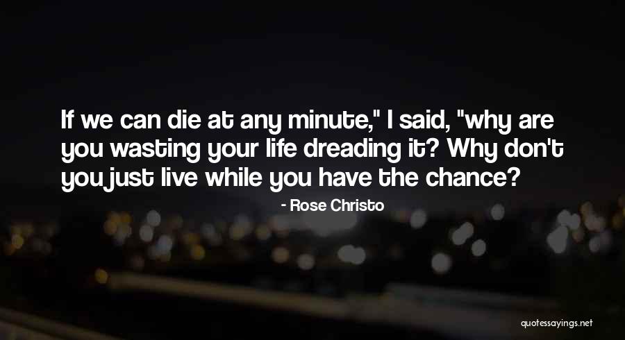 Wasting Your Life Quotes By Rose Christo