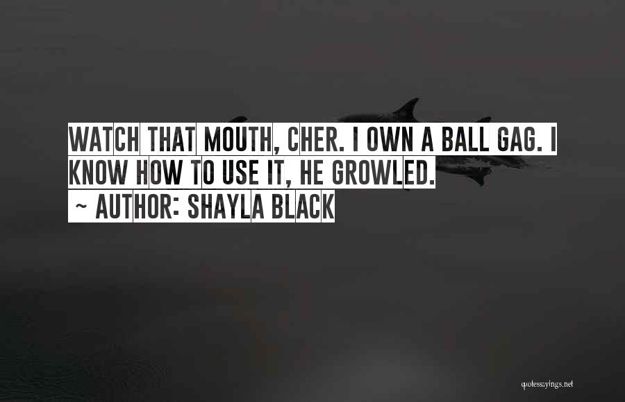 Watch Out Your Mouth Quotes By Shayla Black