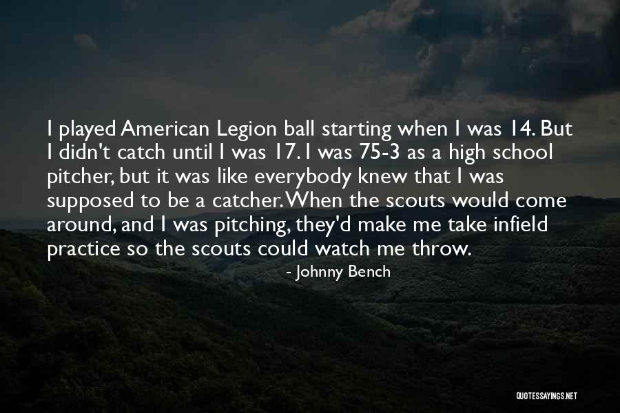 Watch Still 17 Quotes By Johnny Bench Watch Still 17 Quotes By Johnny Bench