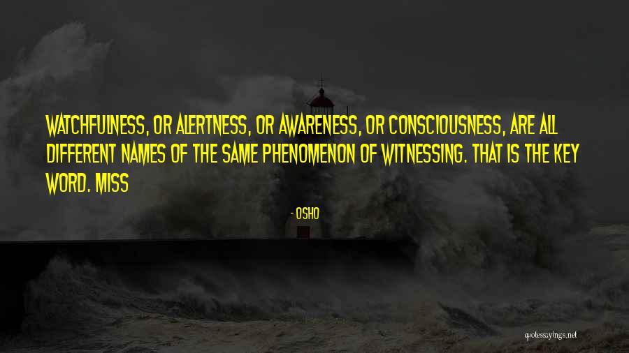 Watchfulness Quotes By Osho