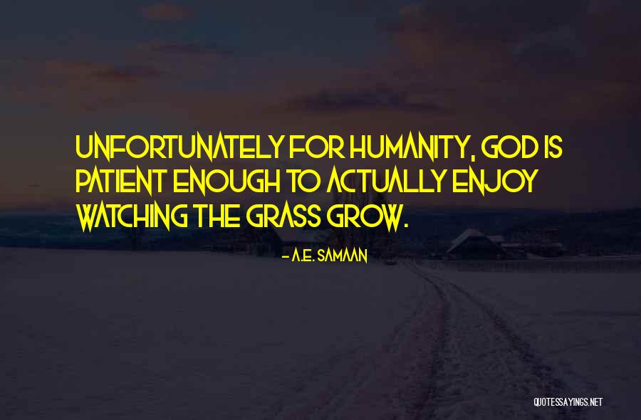 Watching Grass Grow Quotes By A.E. Samaan