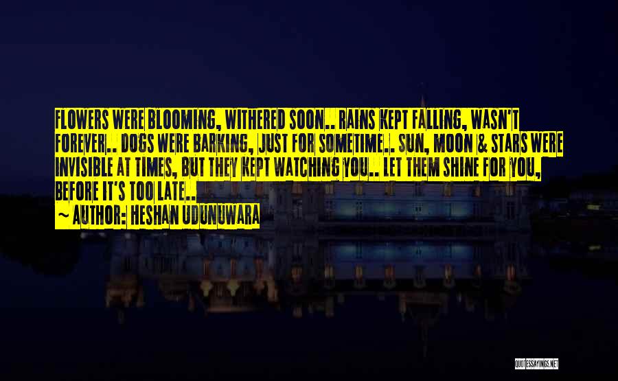 Watching Stars Quotes By Heshan Udunuwara