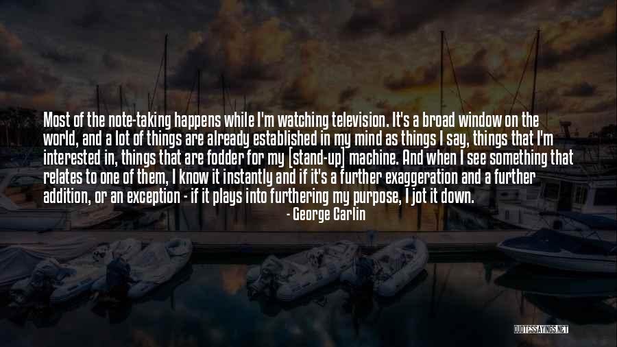 Watching Television Quotes By George Carlin