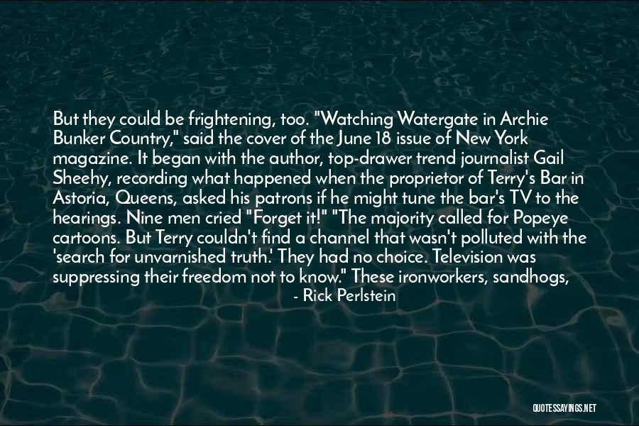 Watching Television Quotes By Rick Perlstein