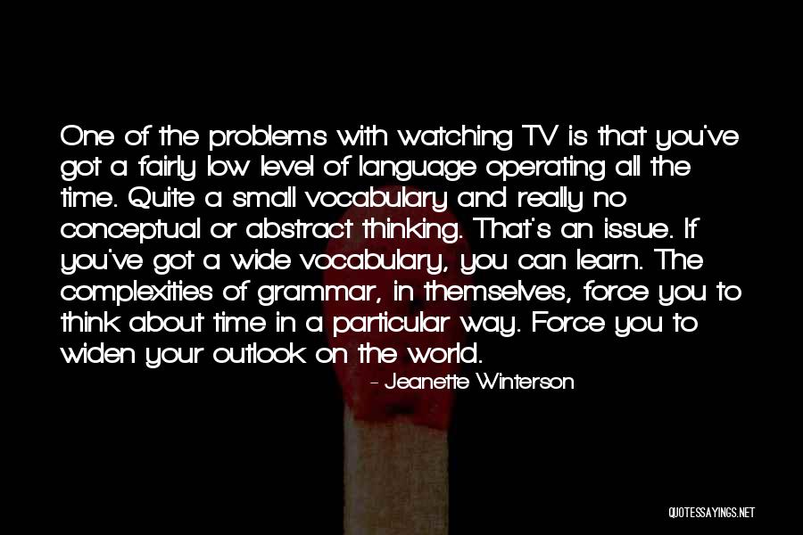 Watching Tv Quotes By Jeanette Winterson