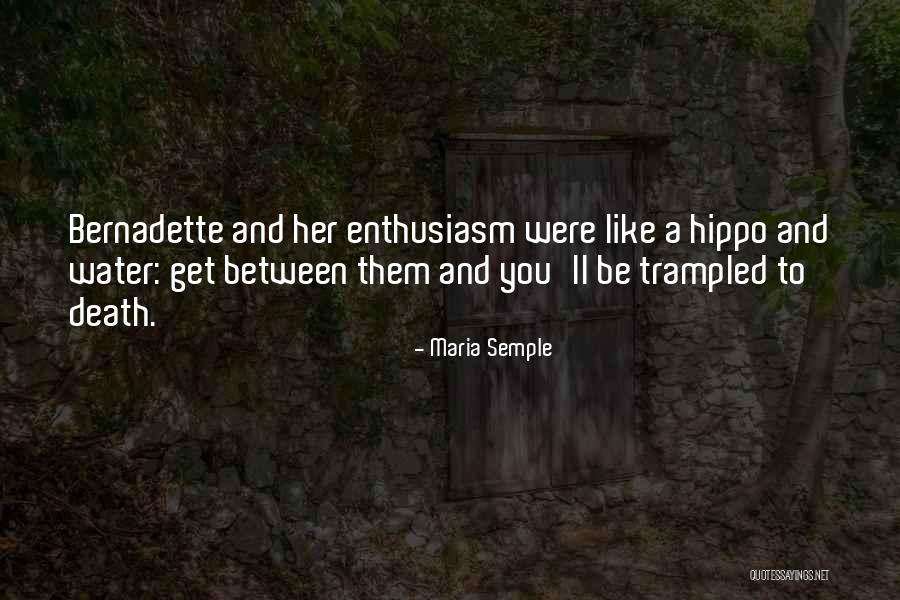 Water And Death Quotes By Maria Semple Water And Death Quotes By Maria Semple