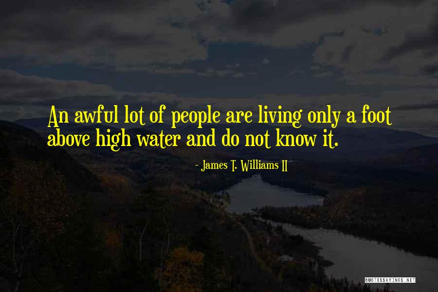 Water And Feet Quotes By James T. Williams II