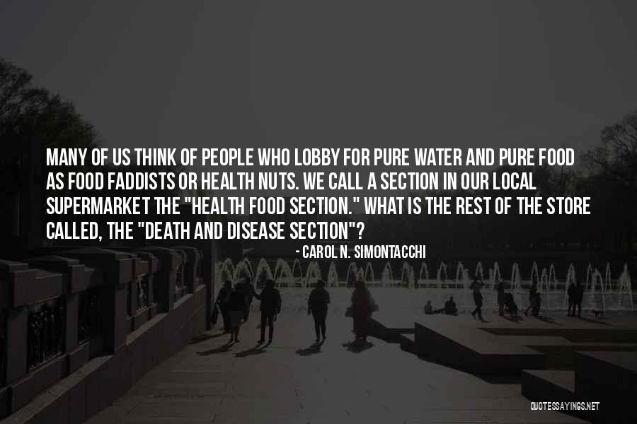 Water And Health Quotes By Carol N. Simontacchi