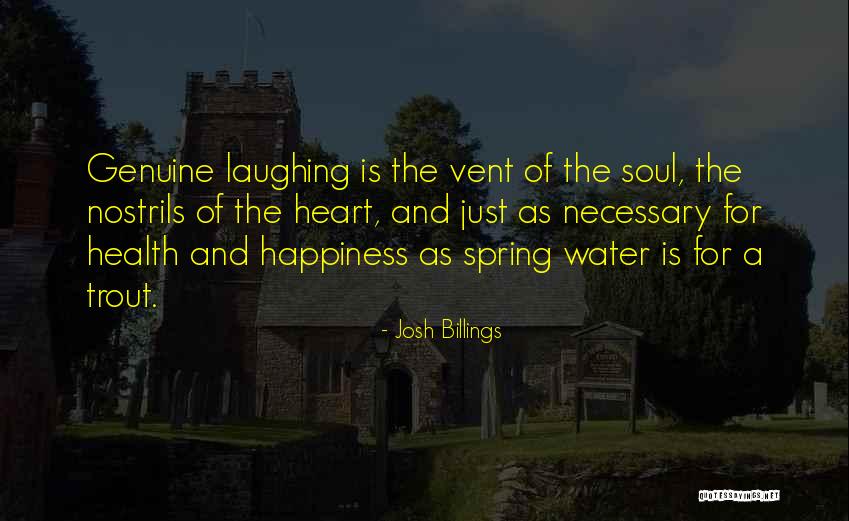 Water And Health Quotes By Josh Billings