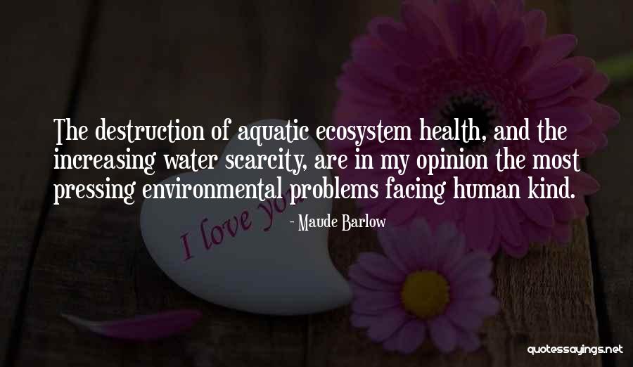 Water And Health Quotes By Maude Barlow