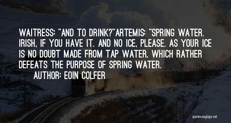Water And Ice Quotes By Eoin Colfer