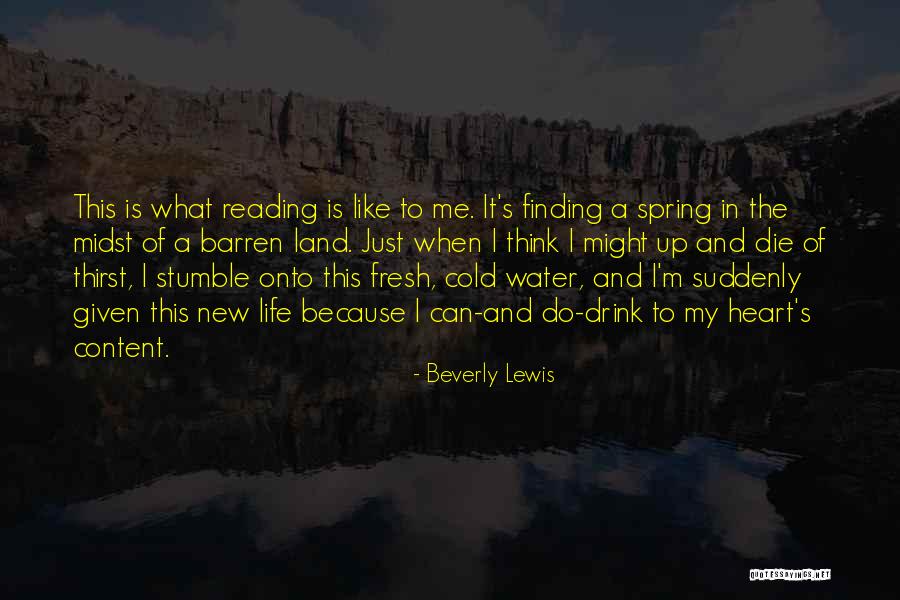 Water And Land Quotes By Beverly Lewis Water And Land Quotes By Beverly Lewis