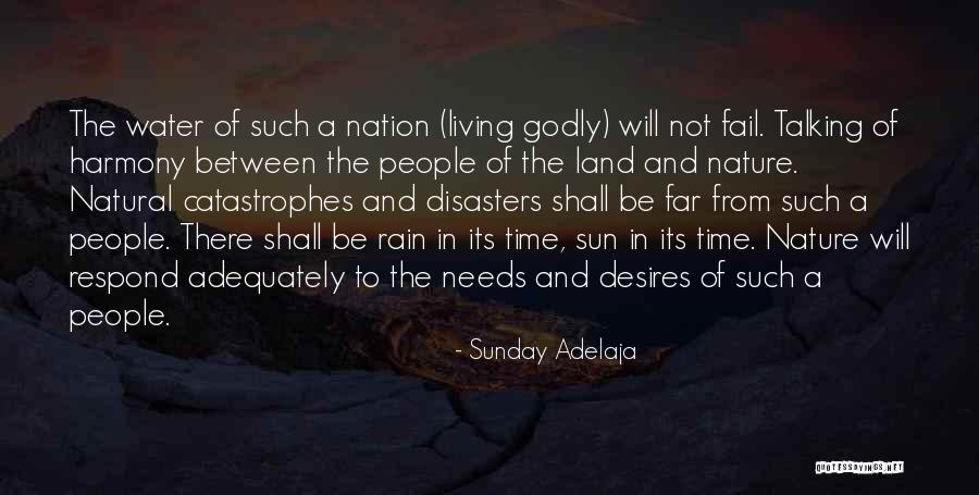 Water And Land Quotes By Sunday Adelaja