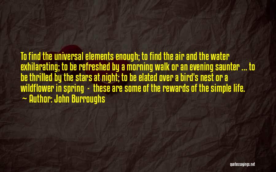 Water Bird Quotes By John Burroughs