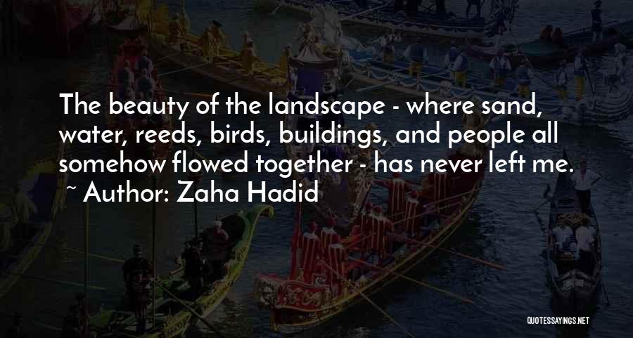 Water Bird Quotes By Zaha Hadid