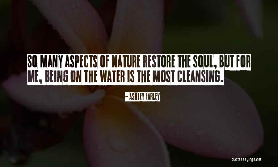 Water Cleansing The Soul Quotes By Ashley Farley