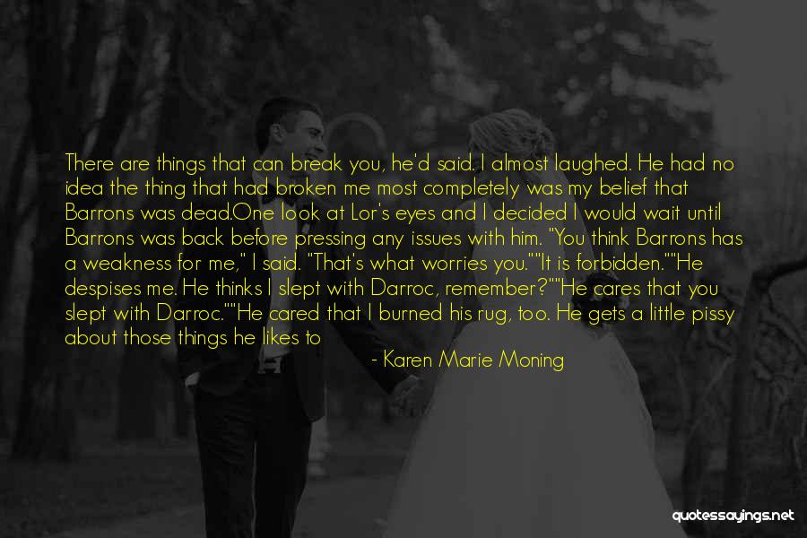 Water Cold Shock Quotes By Karen Marie Moning