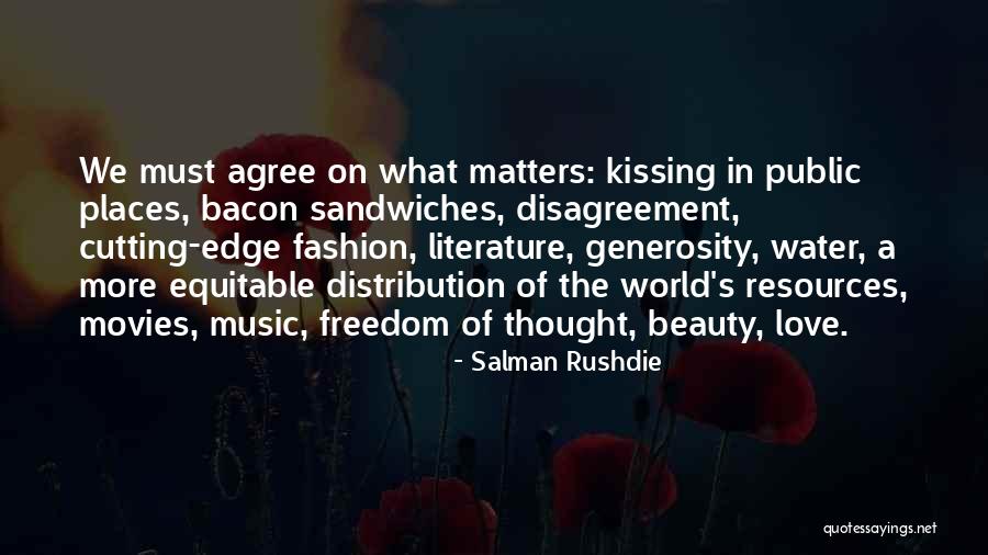 Water Distribution Quotes By Salman Rushdie