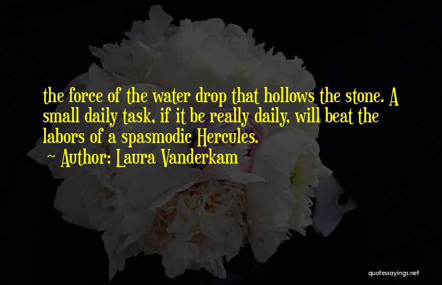 Water Drop Quotes By Laura Vanderkam