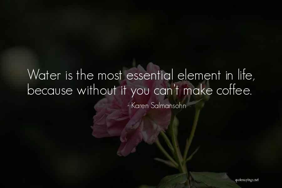 Water Essential Quotes By Karen Salmansohn Water Essential Quotes By Karen Salmansohn