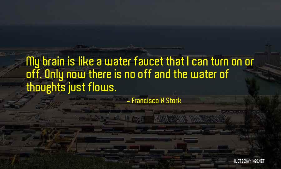 Water Faucet Quotes By Francisco X Stork