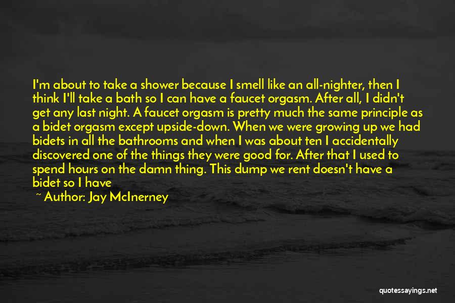 Water Faucet Quotes By Jay McInerney