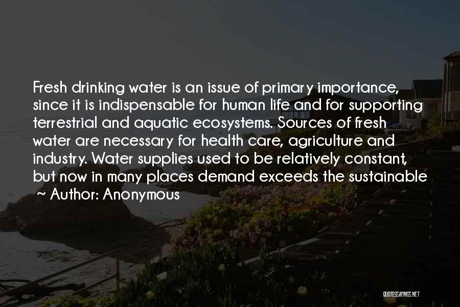 Water For Health Quotes By Anonymous