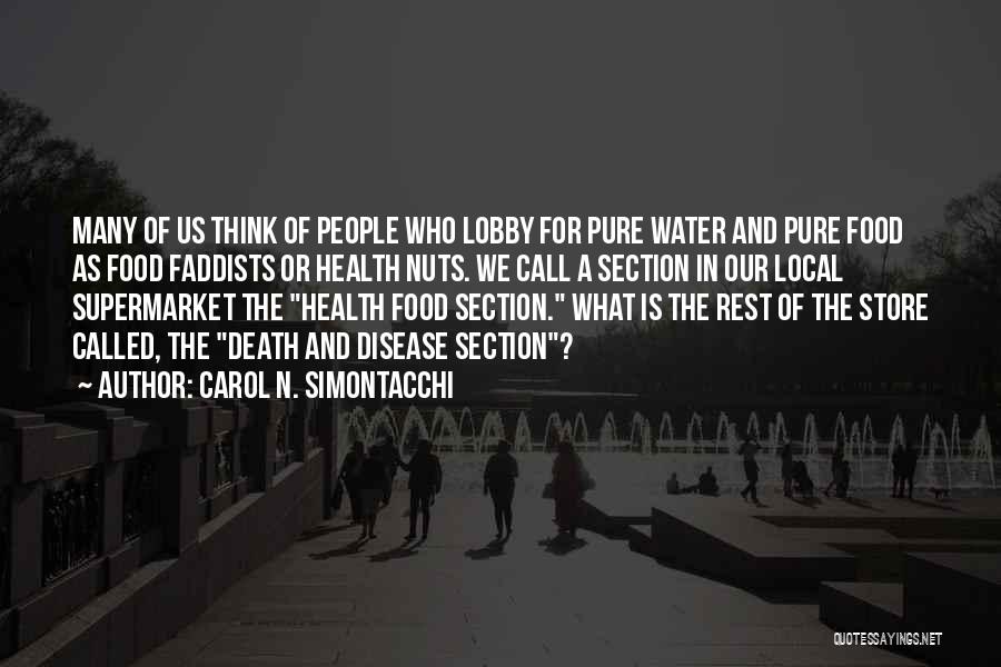 Water For Health Quotes By Carol N. Simontacchi