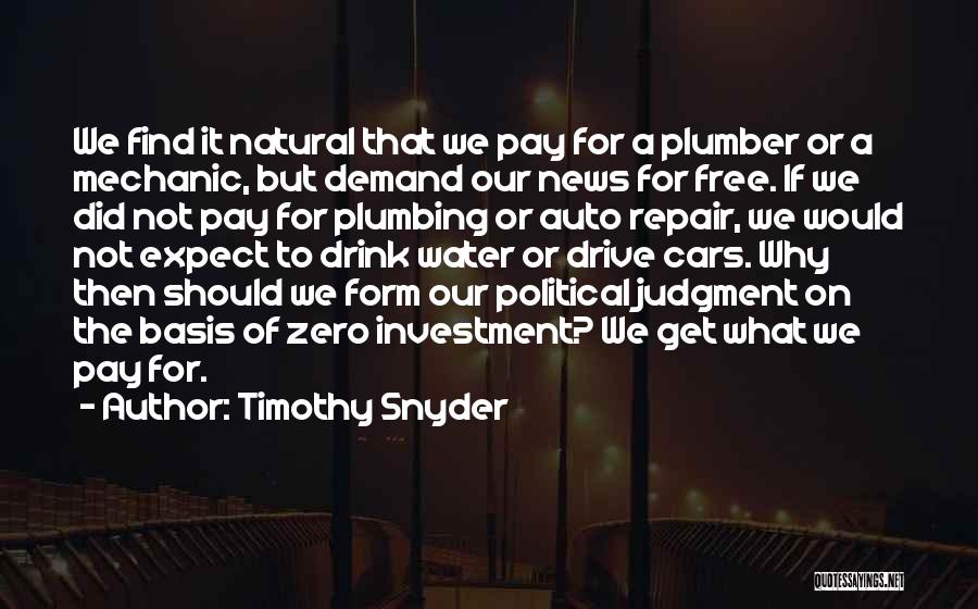 Water Free Quotes By Timothy Snyder