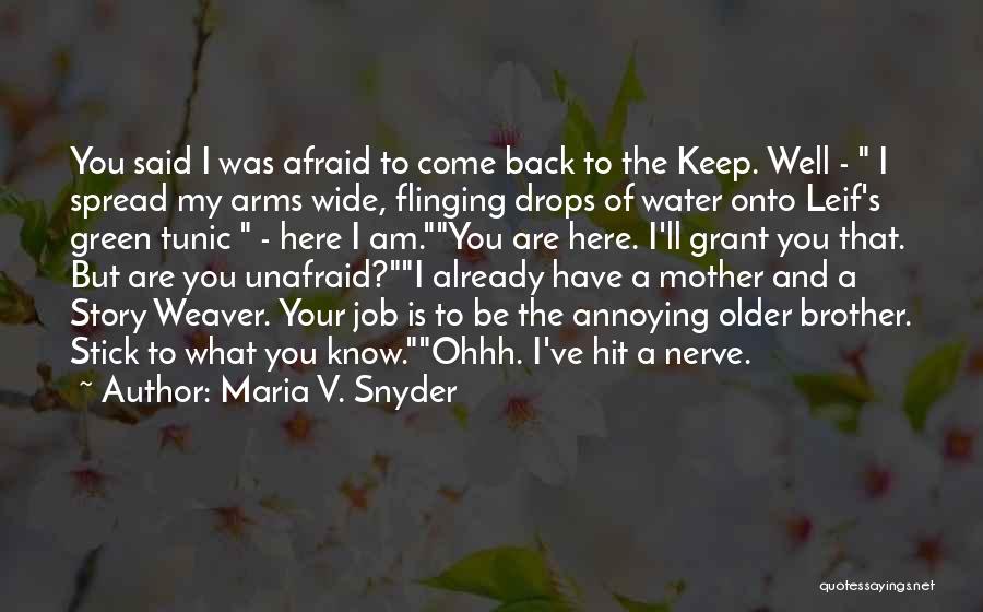 Water Is Wide Quotes By Maria V. Snyder