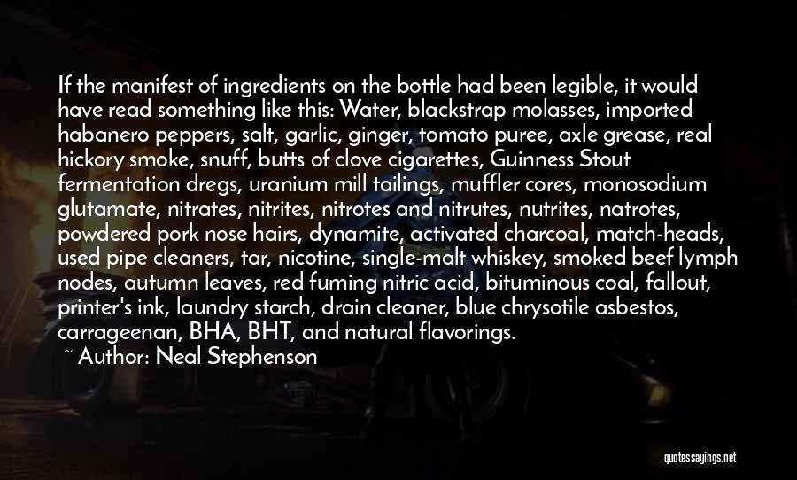 Water Pipe Quotes By Neal Stephenson