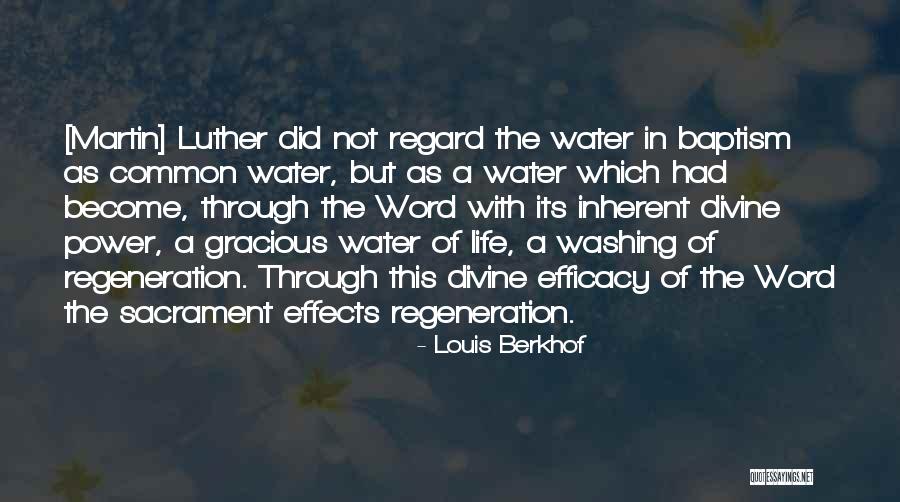 Water Power Quotes By Louis Berkhof