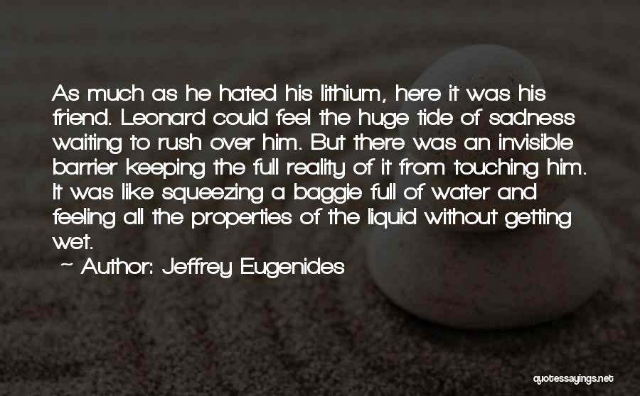 Water Properties Quotes By Jeffrey Eugenides