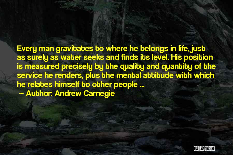 Water Quantity Quotes By Andrew Carnegie