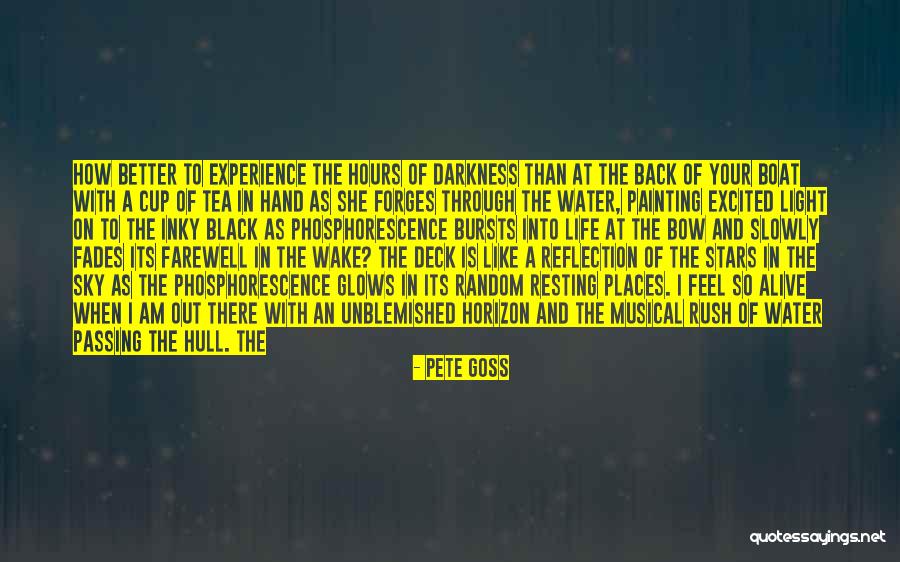 Water Reflection Quotes By Pete Goss Water Reflection Quotes By Pete Goss