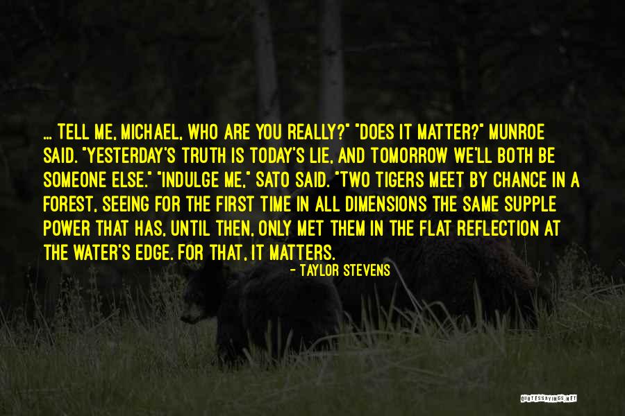 Water Reflection Quotes By Taylor Stevens Water Reflection Quotes By Taylor Stevens