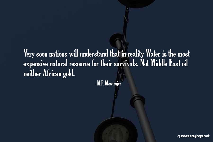 Water Resource Quotes By M.F. Moonzajer Water Resource Quotes By M.F. Moonzajer