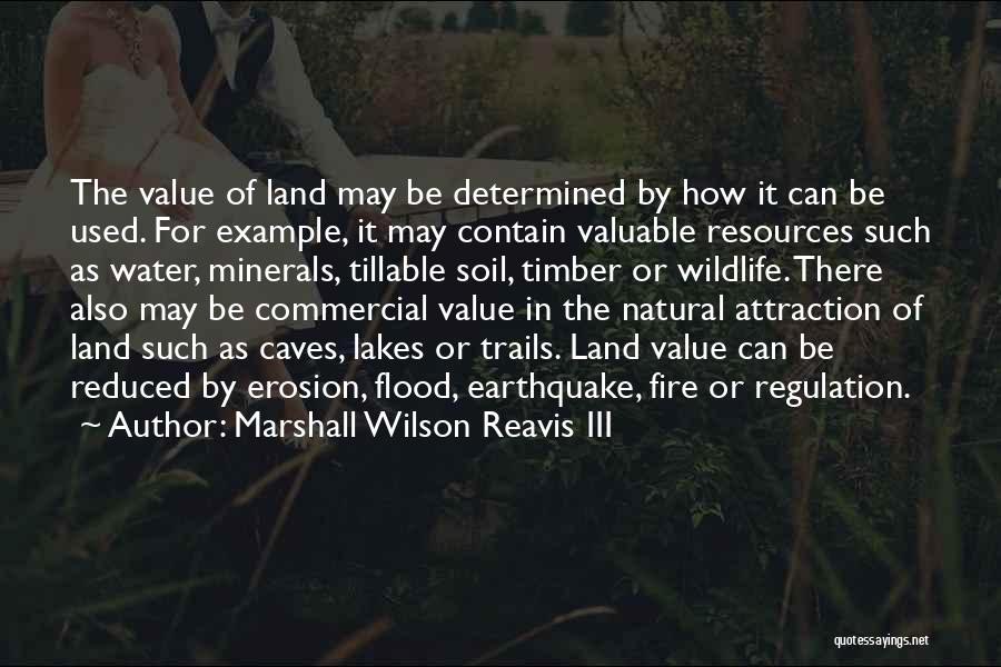 Water Resources Quotes By Marshall Wilson Reavis III
