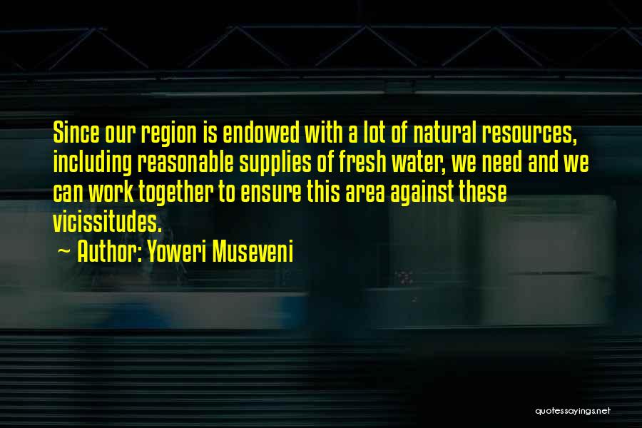 Water Resources Quotes By Yoweri Museveni