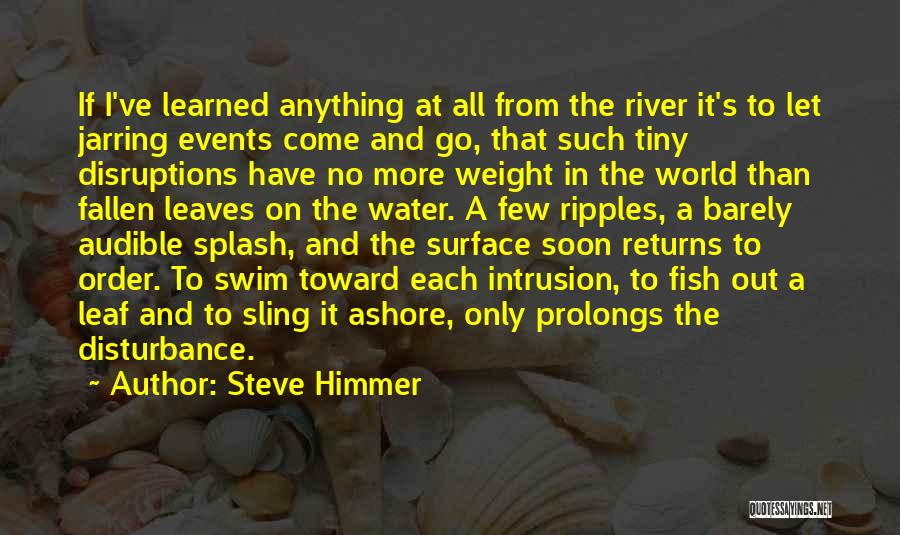 Water Splash Quotes By Steve Himmer