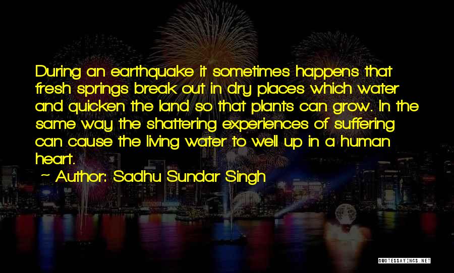 Water Springs Quotes By Sadhu Sundar Singh