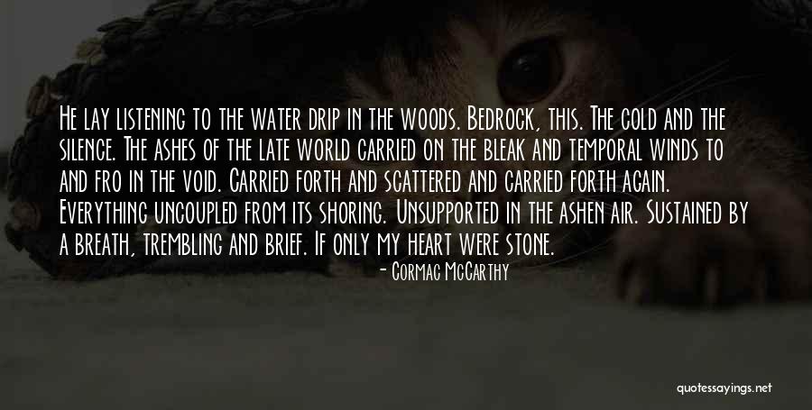 Water Stone Quotes By Cormac McCarthy