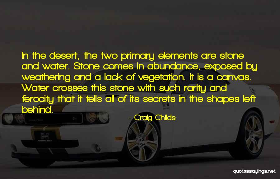 Water Stone Quotes By Craig Childs