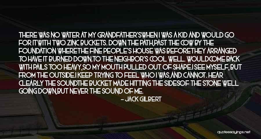 Water Stone Quotes By Jack Gilbert