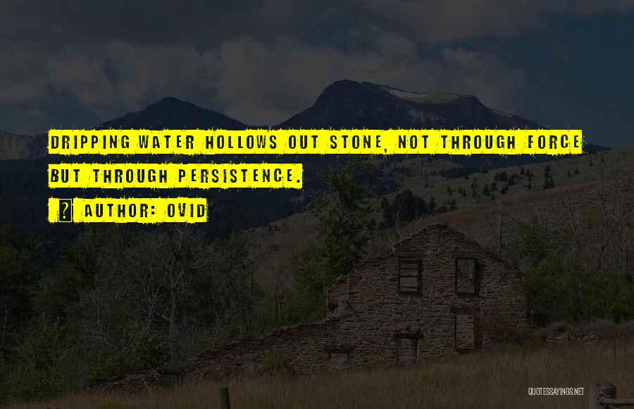Water Stone Quotes By Ovid