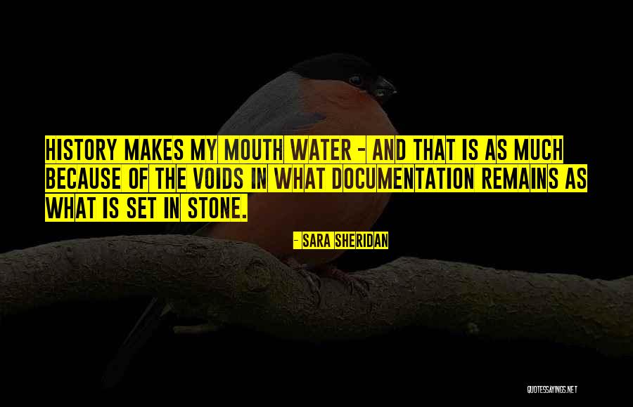 Water Stone Quotes By Sara Sheridan