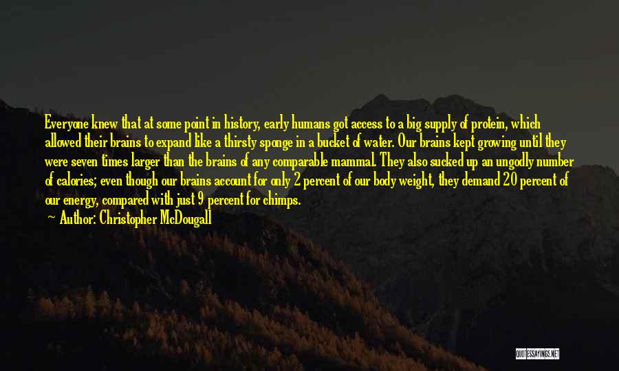 Water Supply Quotes By Christopher McDougall